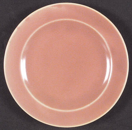 Wells Art Glaze Peach Bread & Butter Plate