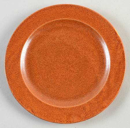 Wells Art Glaze Rust Dessert/Pie Plate