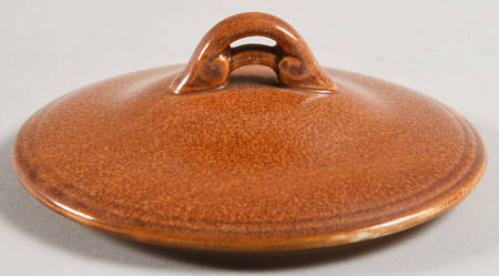 Wells Art Glaze Rust Lid for Sugar Bowl