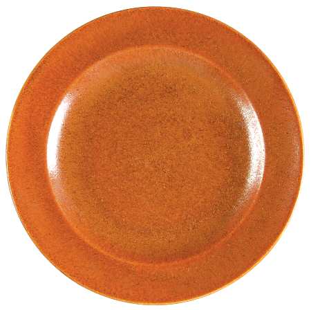 Wells Art Glaze Rust Bread & Butter Plate