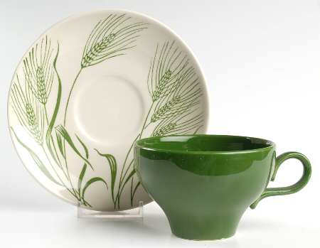 Wheat (Americana) Flat Cup & Saucer Set