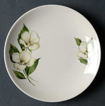 White Flower Bread & Butter Plate