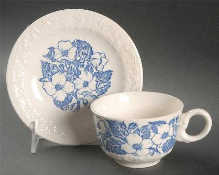 Wild Rose Flat Cup & Saucer Set