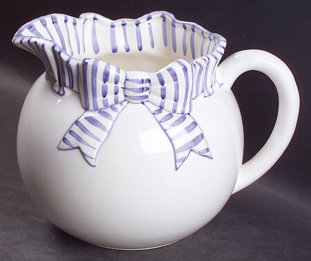 Blue Stripe 48 Oz Pitcher