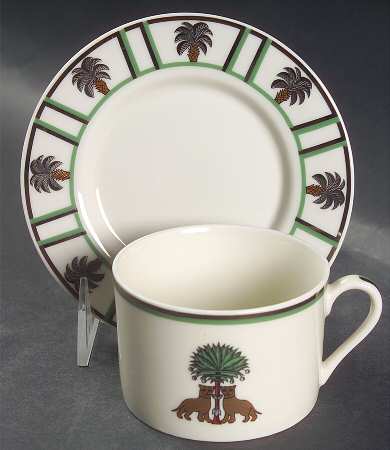 Les Guipards Flat Cup & Saucer Set
