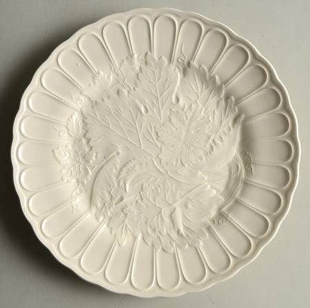 Majolica Cream Salad Plate