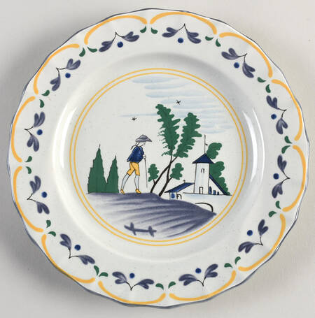 Normandie Salad Plate by Haldon