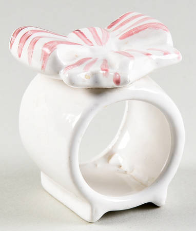 Pink Stripe Napkin Ring