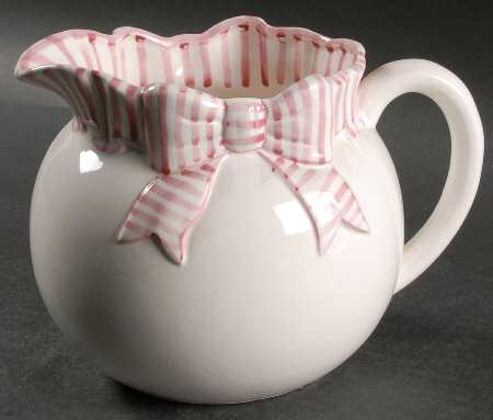 Pink Stripe 48 Oz Pitcher