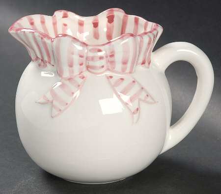 Pink Stripe Creamer