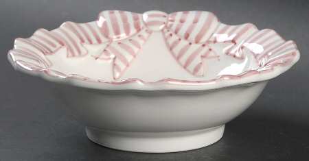 Pink Stripe Coupe Soup Bowl