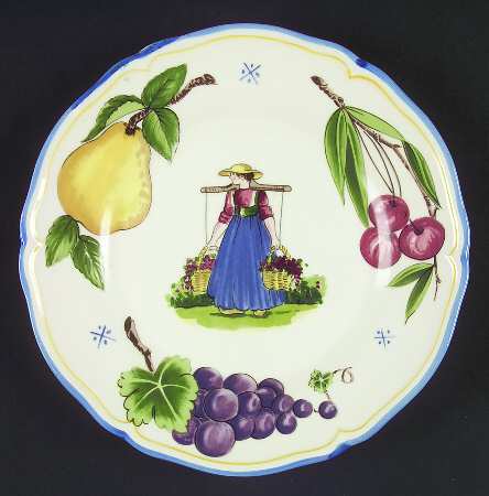 Provencial Fruit Salad Plate