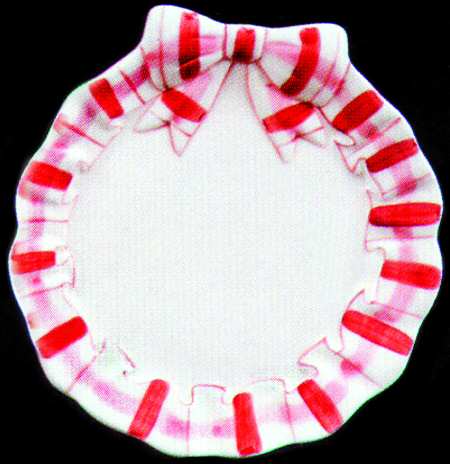 Red Plaid Border Bread & Butter Plate