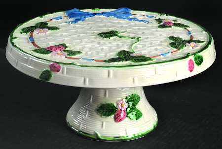 Ribbon & Bow 10" Diameter Pedestal Cake Stand