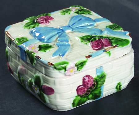 Ribbon & Bow Trinket Box & Lid