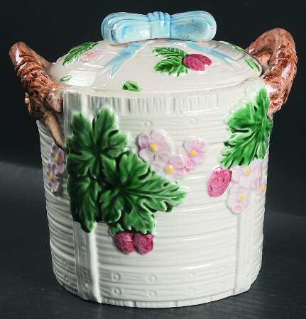 Ribbon & Bow Large Canister & Lid
