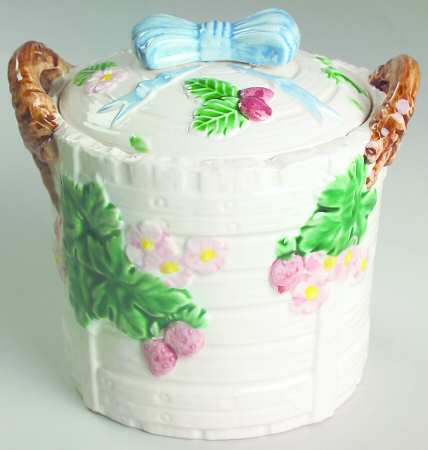 Ribbon & Bow Medium Canister & Lid