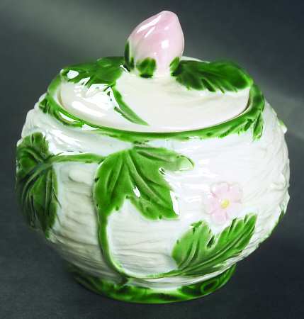 Ribbon & Bow Sugar Bowl & Lid