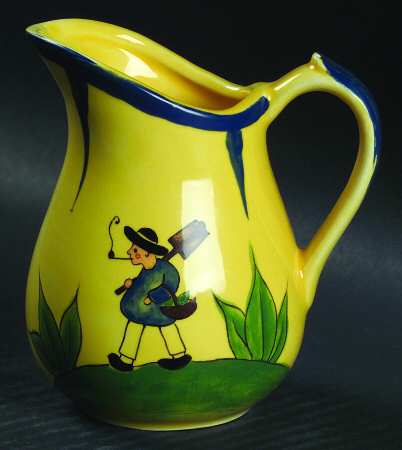 Soleil Yellow and Blue Creamer