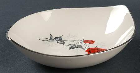Rose Lugged Soup Bowl by Holiday