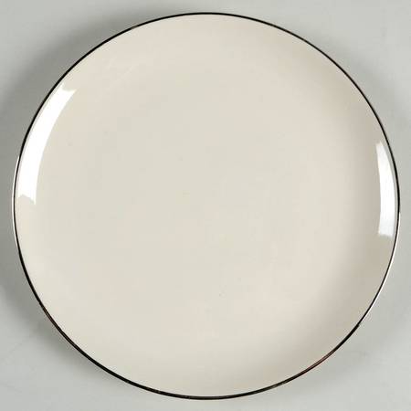 White Holiday Salad Plate