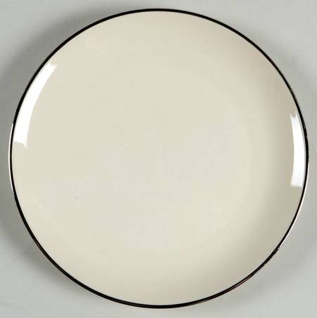 White Holiday Bread & Butter Plate