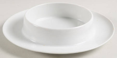 White Round Butter No Lid