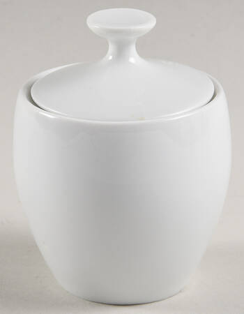 White Mini Sugar Bowl & Lid