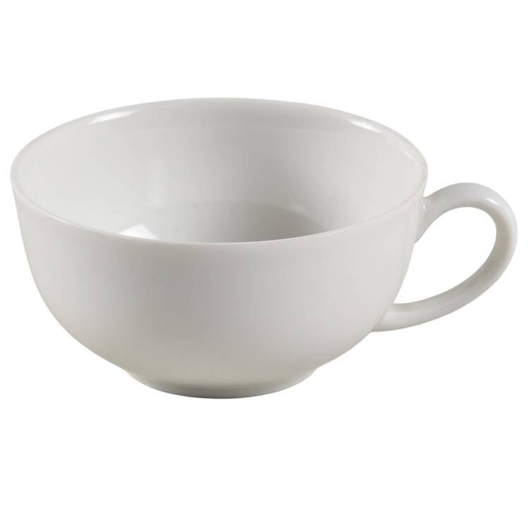 White Flat Demitasse Cup