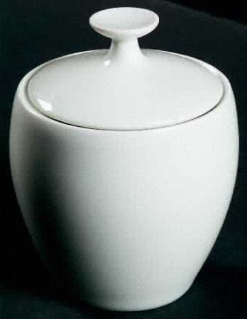 White Sugar Bowl & Lid
