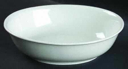 White 8" Oval Vegetable Bowl