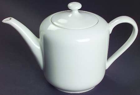 White Teapot & Lid