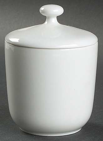White Sugar Bowl & Lid