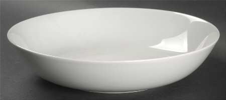White 9" Round Vegetable Bowl