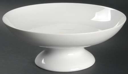White Round Compote (Height X Width)