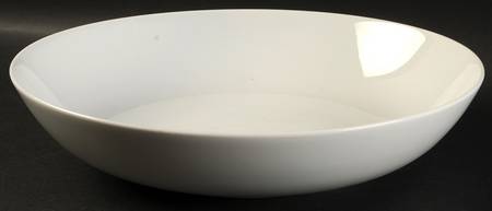 White 11" Large Salad Serving Bowl
