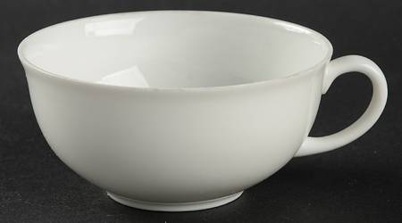 White Flat Cup by Holiday