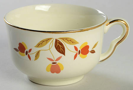 Autumn Leaf Ruffled D Flat Cup
