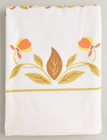 Autumn Leaf 53" x 48" cotton tablecloth