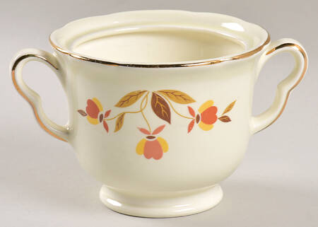 Autumn Leaf Ruffled D (40s) Sugar Bowl No Lid