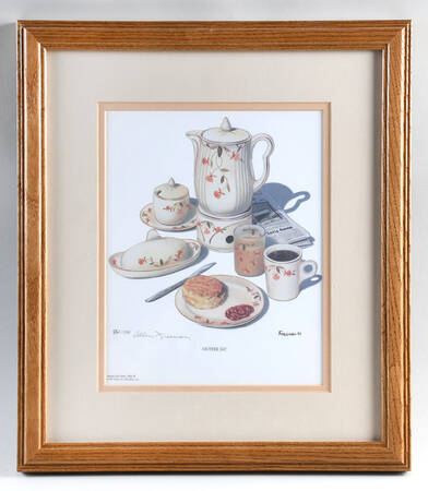 Autumn Leaf Print "Another Day" Framed