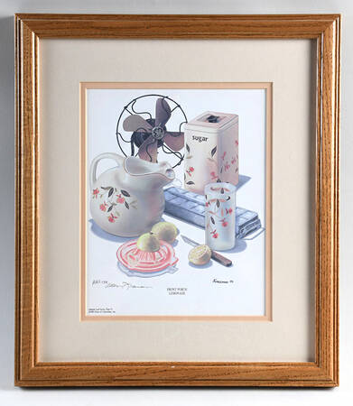 Autumn Leaf Framed "Front Porch Lemonade" Print