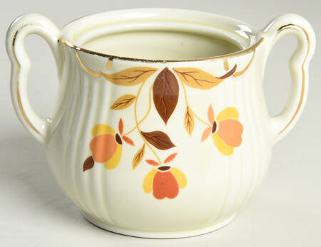 Autumn Leaf Rayed Sugar Bowl No Lid