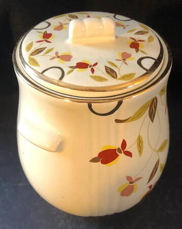 Autumn Leaf Miniature Cookie Jar & Lid