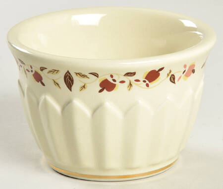 Autumn Leaf Fluted Sugar Bowl No Lid