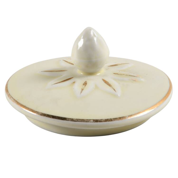 Autumn Leaf Lid for Rayed Sugar Bowl