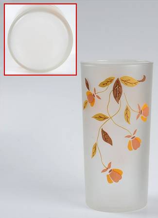 Autumn Leaf 12 Oz Glassware Frosted Tumbler