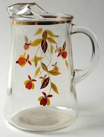Autumn Leaf Glassware Ice Lip Pitcher