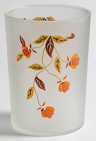 Autumn Leaf 8 Oz Glassware Frosted Tumbler