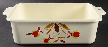 Autumn Leaf 3 Quart Metal Rectangular Baker No Lid